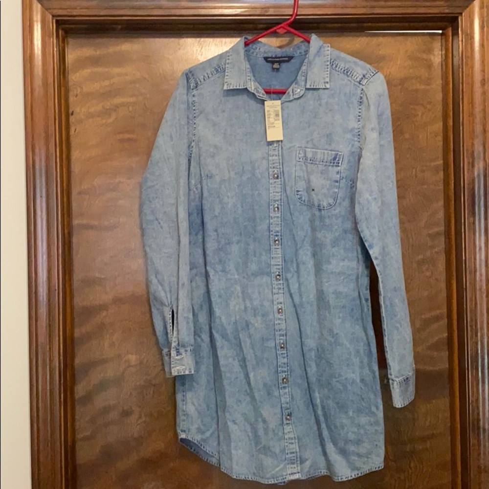 AE denim shirt dress/tunic